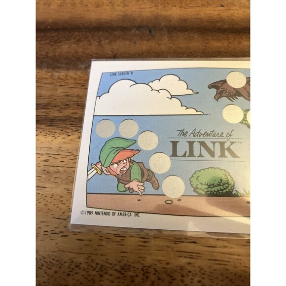 1989 Topps The Adventure of Link Zelda II Screen 8 of 10 Unscratched - Picture 2 of 5